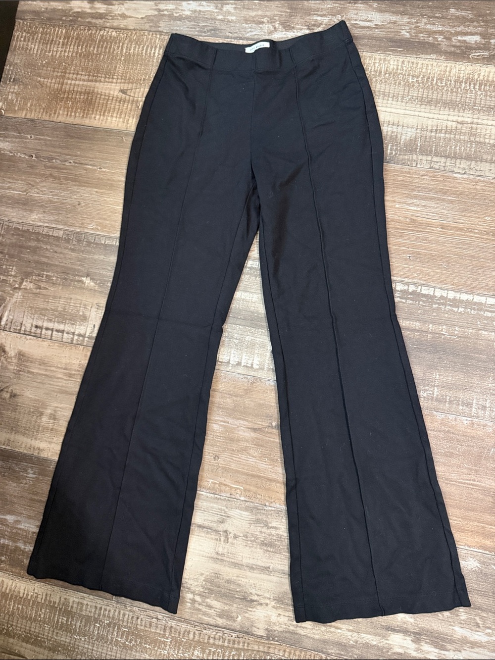 Max Studio Black Flared Ponte Pants